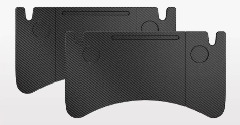 Tesla Foldable Car Tray Table Carbon Fibre Look + Bag