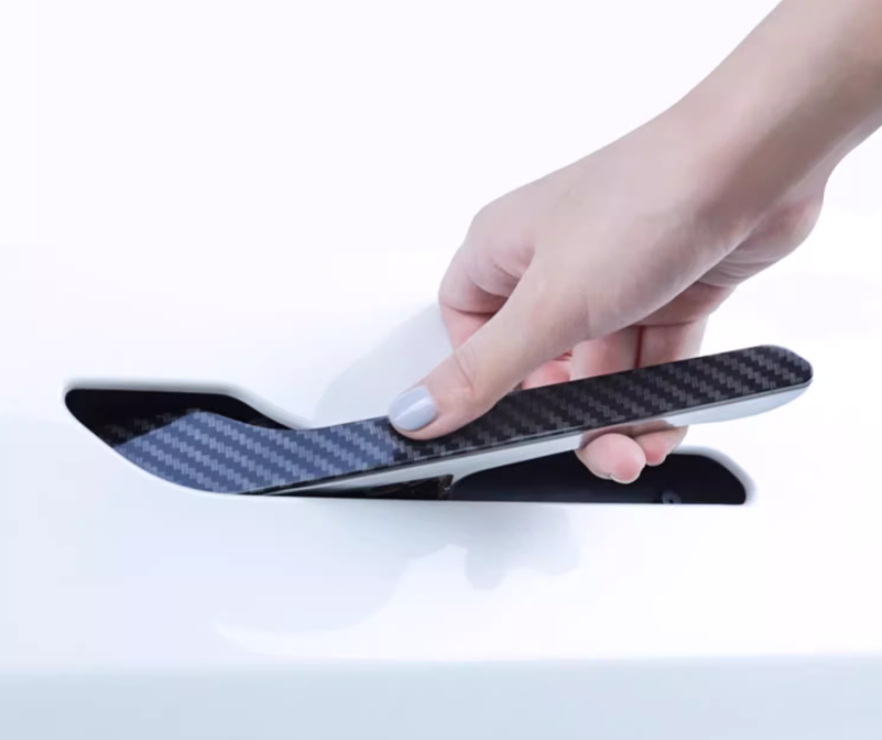 Tesla Door Handle Protective Stickers  Matte / Carbon (4pcs)