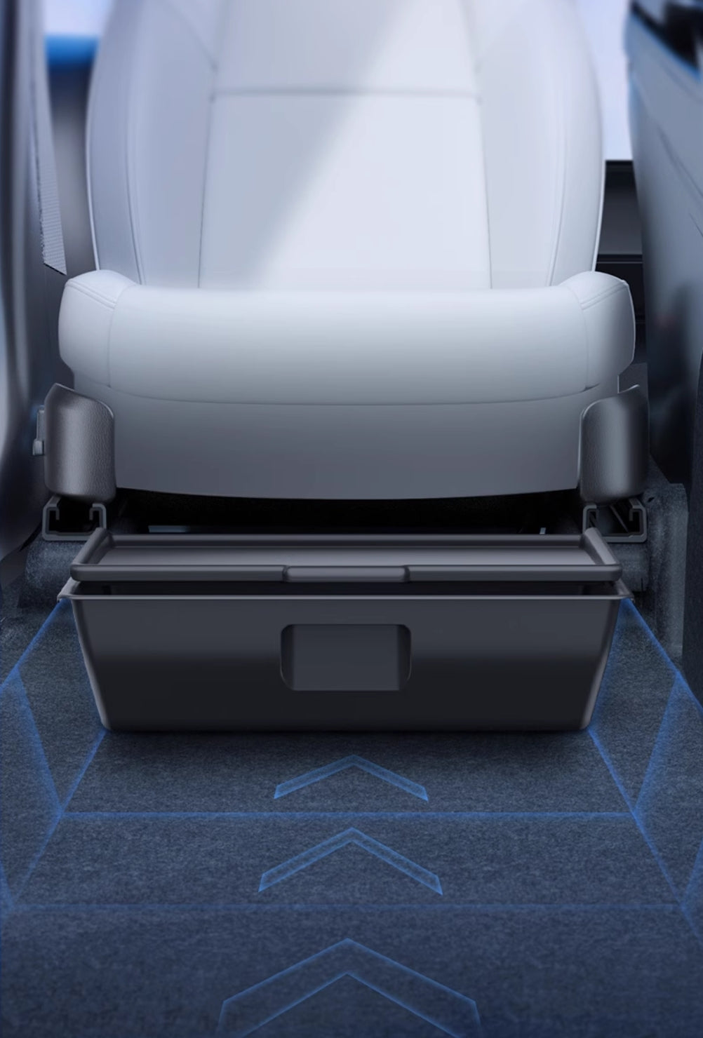 Tesla Model Y Under-Seat Storage Box with Lid