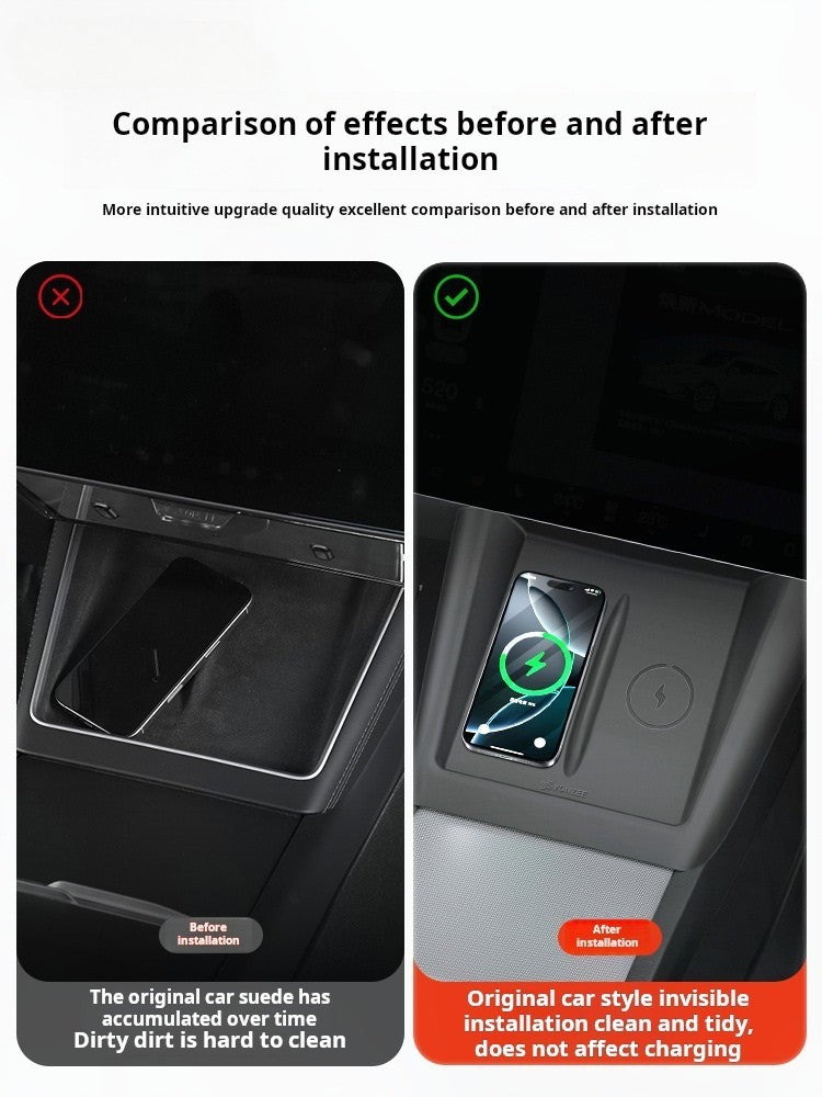 Tesla Wireless Charging Pad Protector Mat