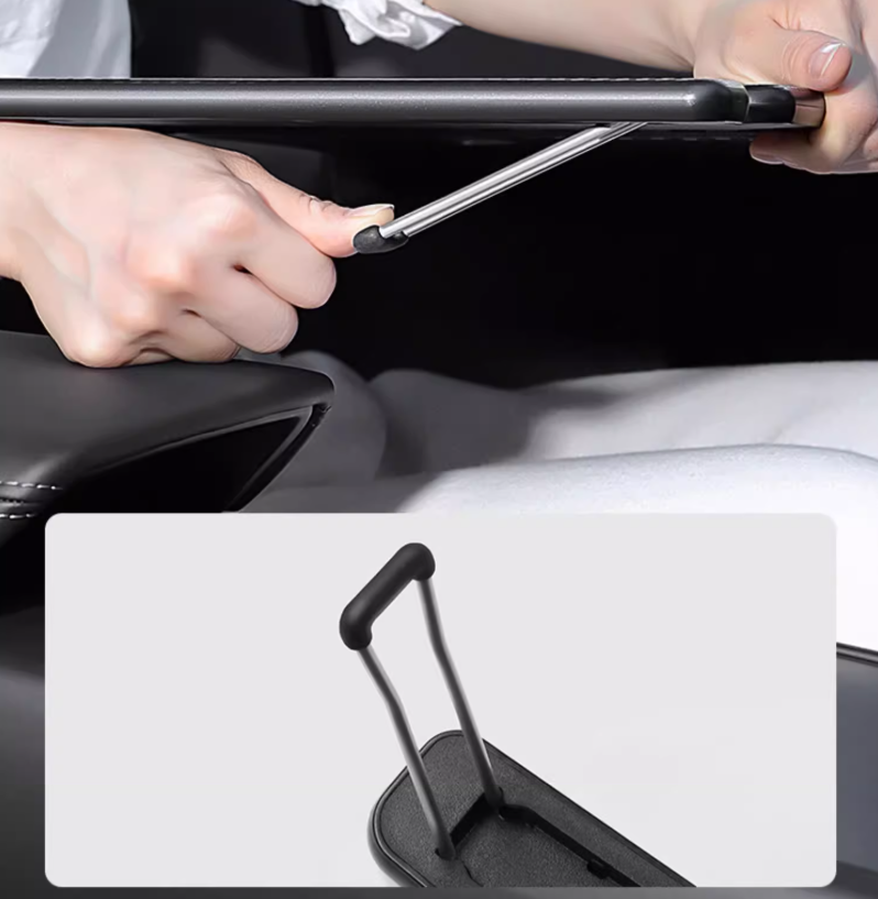 Tesla Foldable Car Tray Table Carbon Fibre Look + Bag