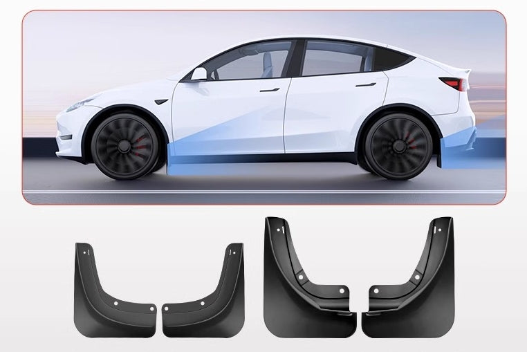 Tesla Mud Flaps (TPE)  Model Y / 3  4-Piece Set