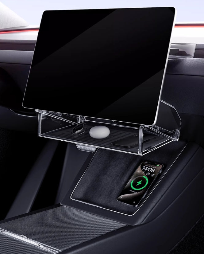 Tesla Hidden Dashboard Storage Box Under Screen