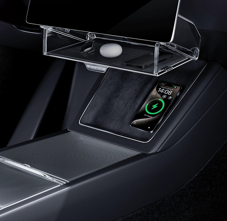Tesla Hidden Dashboard Storage Box Under Screen