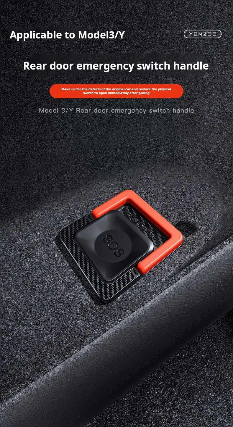 Tesla Emergency Manual Rear Door Release  Model Y / 3 (4 Versions)