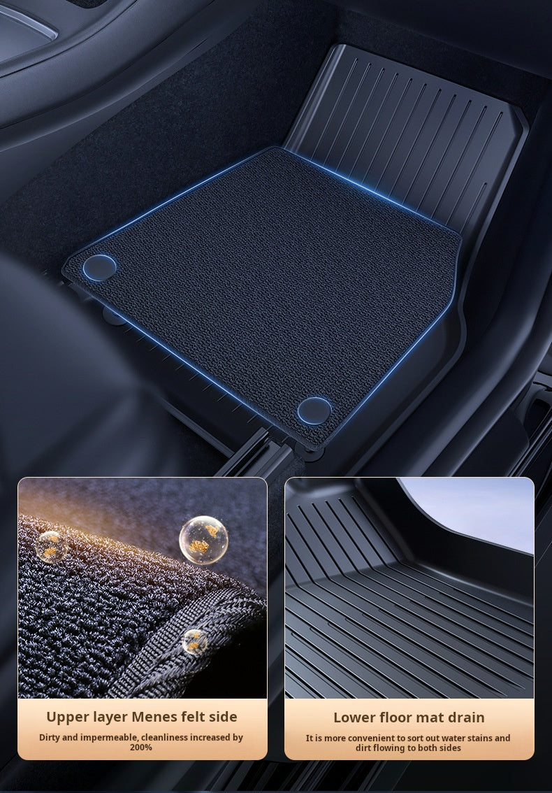 Tesla Model Y Floor Mats All-Weather TPE (2022-2024)